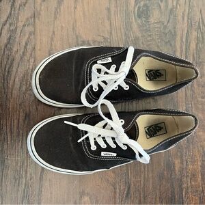 Vans Black Canvas Sneakers